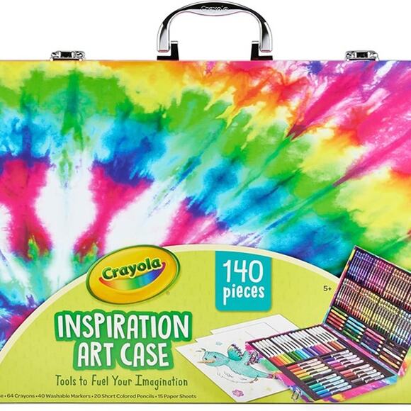 Crayola Inspiration Art Case Coloring Set - Tie-Dye (140ct) Art Set For Kids - Picture 3 of 6